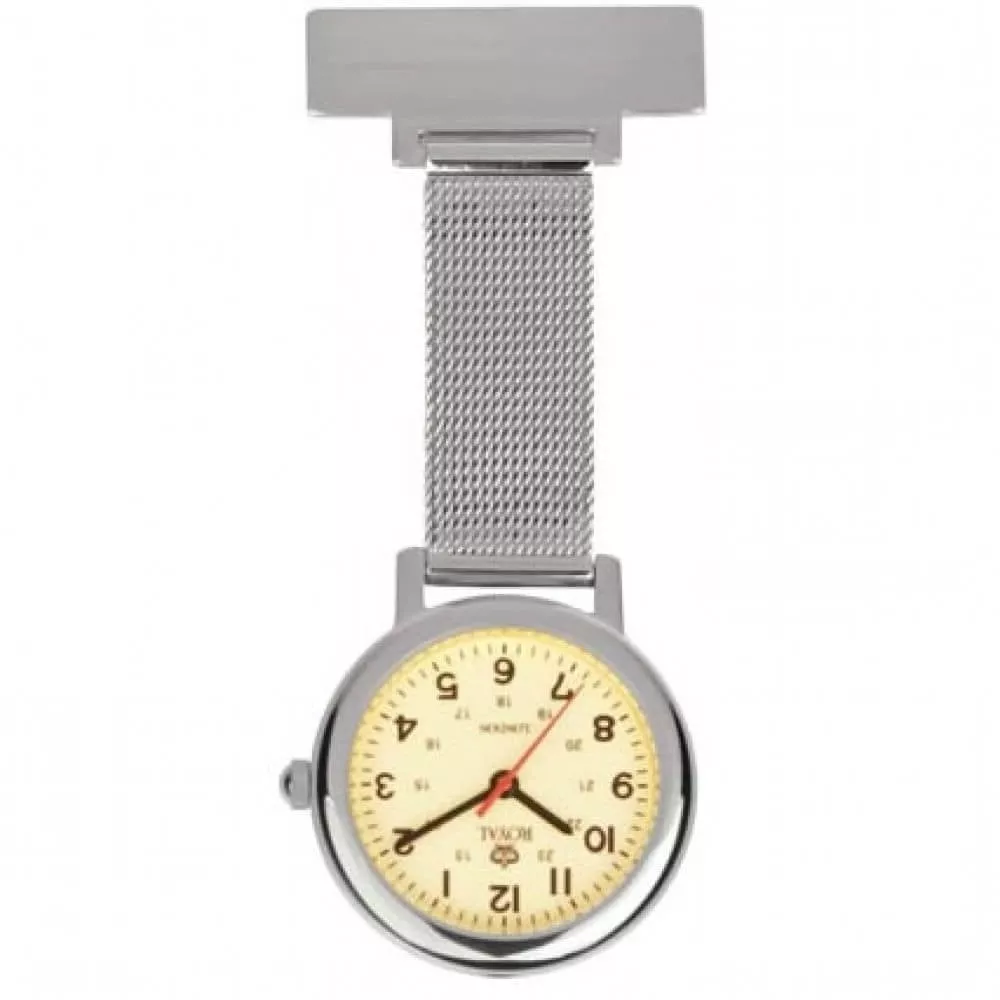 Stainless Steel Illuminous Dial Fob Watch